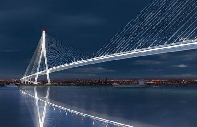 The longest Cable-stayed Bridge in North America 