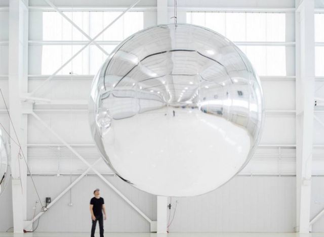 Orbital Reflector- the first Sculpture in outer space