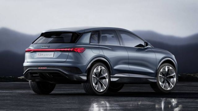 Audi Q4 e-tron concept at Geneva Motor Show