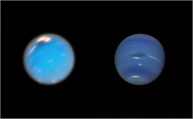 Giant Storms on Neptune