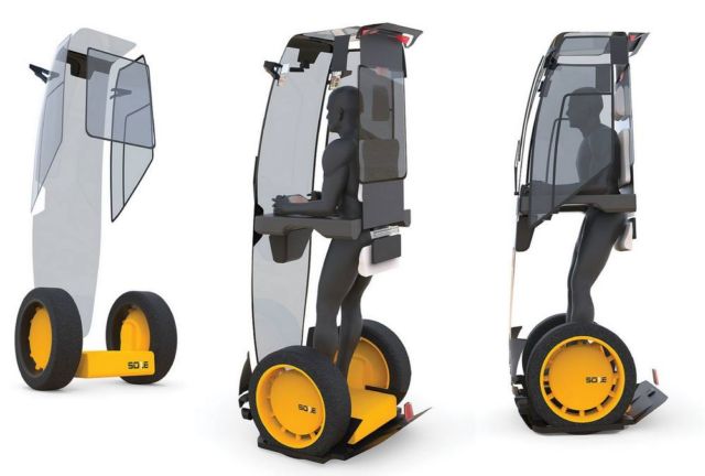 Sole single user Stand-Up vehicle