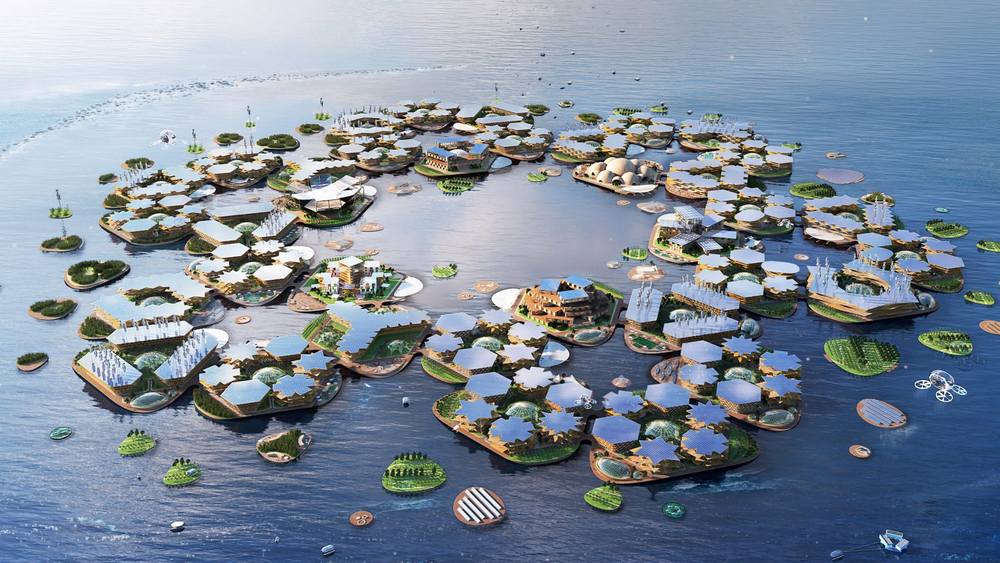 Oceanix City Floating villages concept (10)