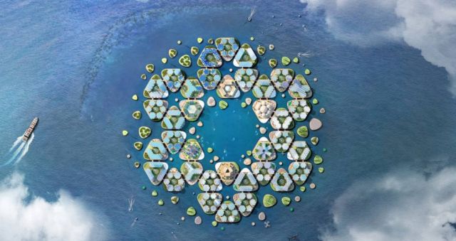 Oceanix City Floating villages concept (8)