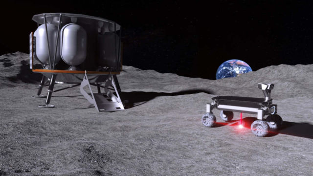 3D Laser printing to the Moon