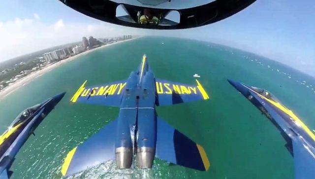 Blue Angels over Fort Lauderdale Beach
