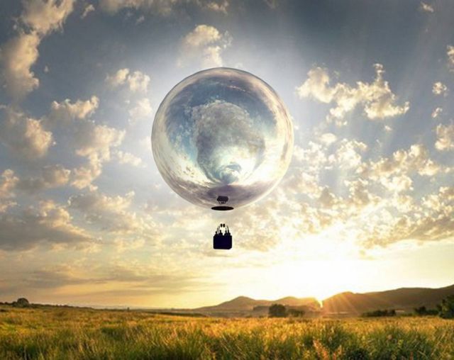 New Horizon Mirrored Hot Air Balloon