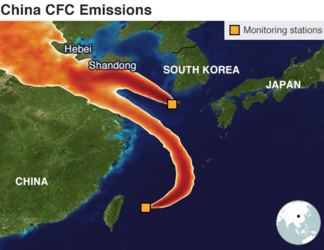 Mysterious ozone-depleting CFC emissions source discovered 