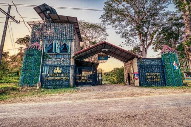 Plastic Bottle Village