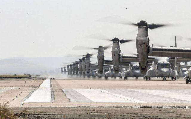 41 helicopters in a massive "Elephant Walk" formation (2)