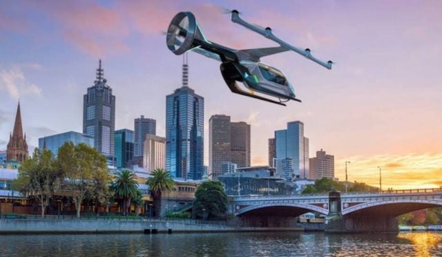 Uber shows off flying taxi plans for Australia
