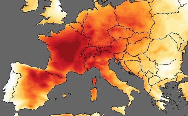 Record-breaking temperatures for June in Europe