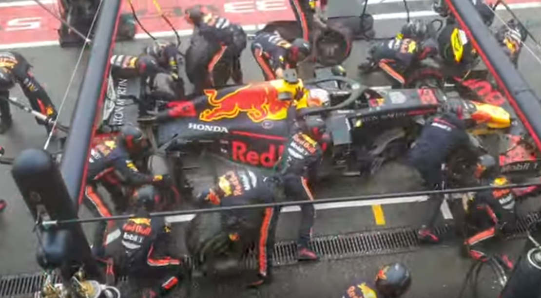 F1 record breaking pit stop 1.88 seconds