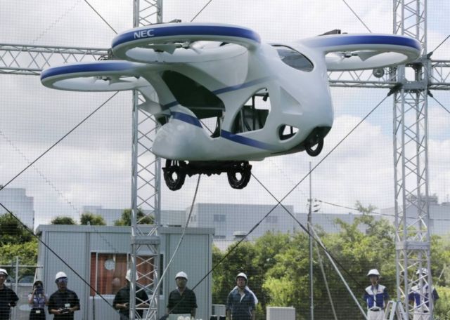 NEC new Flying Car gets off the Ground 