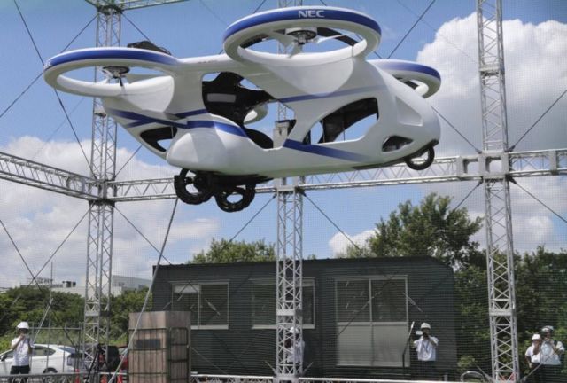 NEC new Flying Car gets off the Ground 