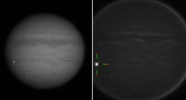 The rare moment of a Meteor exploding on Jupiter