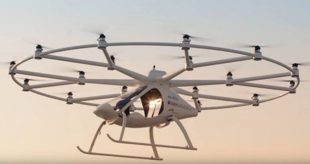 Volocopter's first Autonomous Flying Taxi 