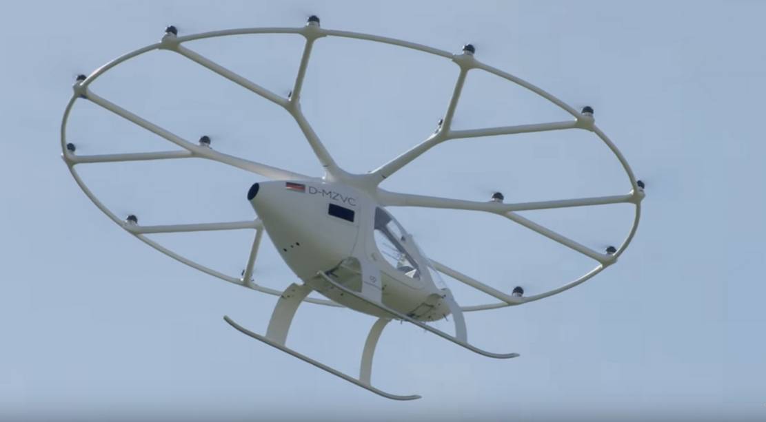 First urban flight of the Volocopter Air Taxi in Europe