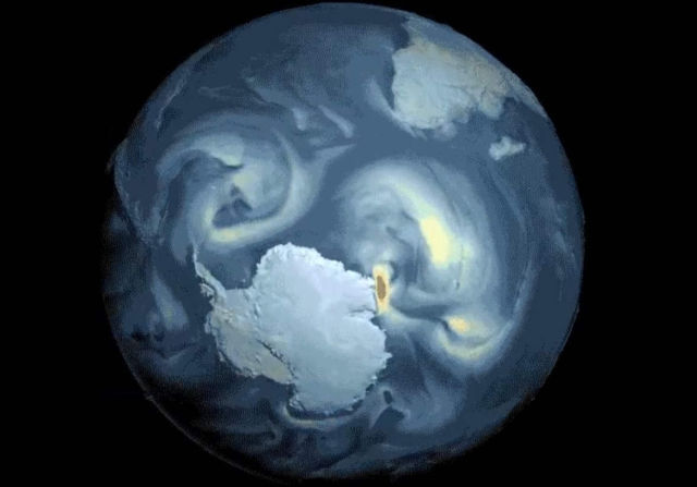 Powerful surface Winds around Antarctica