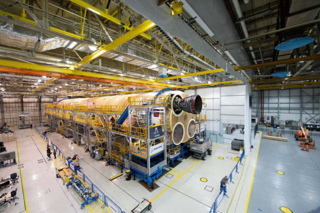 RS-25 Engines attached to Artemis I Rocket Stage