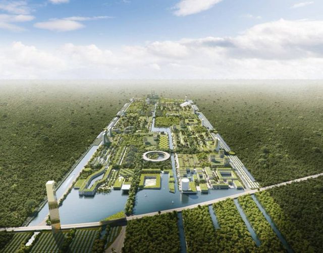 Smart Forest City with 7 million plants