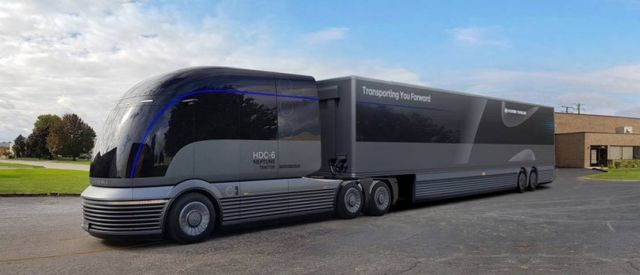 Hyundai Hydrogen-powered Semi-Truck concept