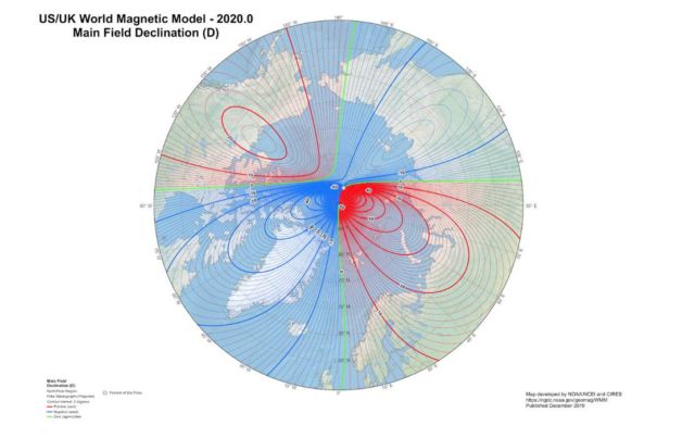 Earth's Magnetic North Pole is moving fast towards Russia