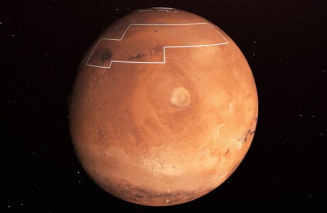 NASA Treasure Map for Water Ice on Mars