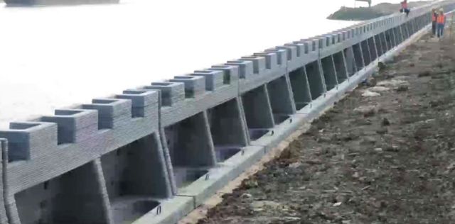 World’s First 3D Printed River Revetment Wall