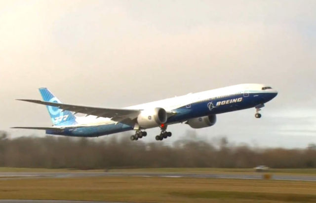 First flight of new Boeing 777X