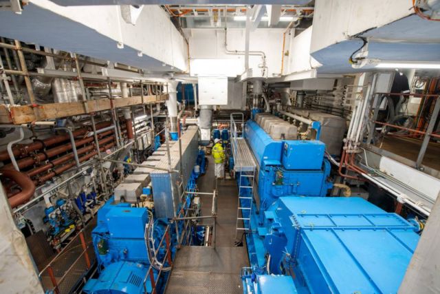 Polar research vessel RSS David Attenborough fires up its engines 2