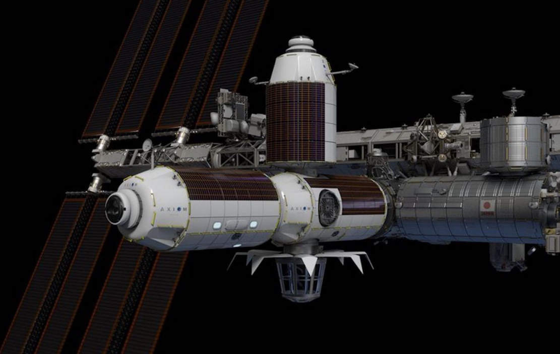 A Space Hotel attached to the ISS
