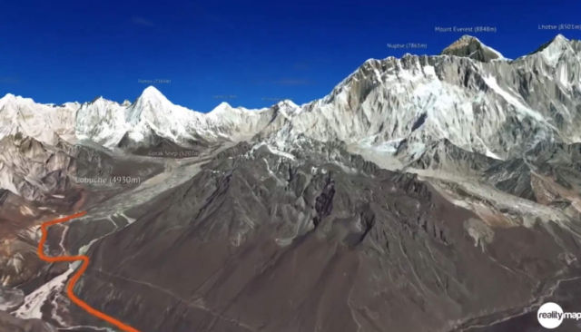 Everest Climbing in 3D