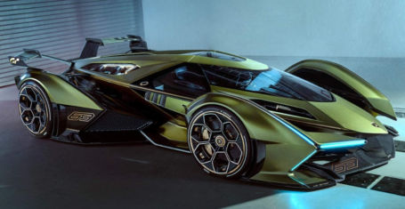 Lambo V12 Vision Gran Turismo at Festival Automobile 2020 in Paris ...