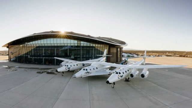 Virgin Galactic's spaceplane to its new home