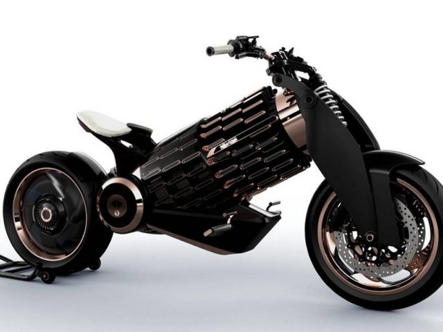 Newron Motors curved wooden electric Motorcycle (6)