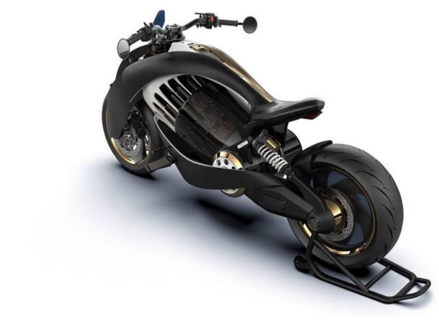 Newron Motors curved wooden electric Motorcycle (4)