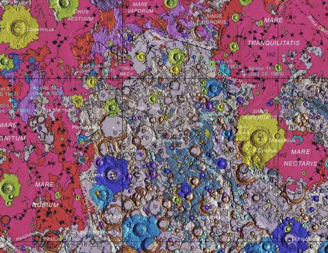 Amazing New detailed Geological Map of Moon