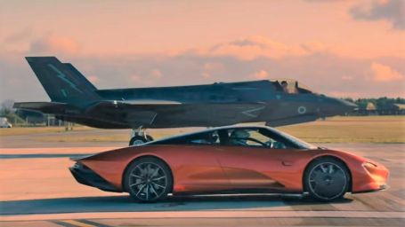 McLaren Speedtail Vs F35 Fighter Jet | WordlessTech