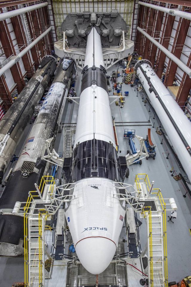 SpaceX Falcon 9 rocket with Crew Dragon capsule