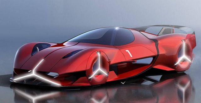Mercedes-Benz Red Sun hypercar concept 