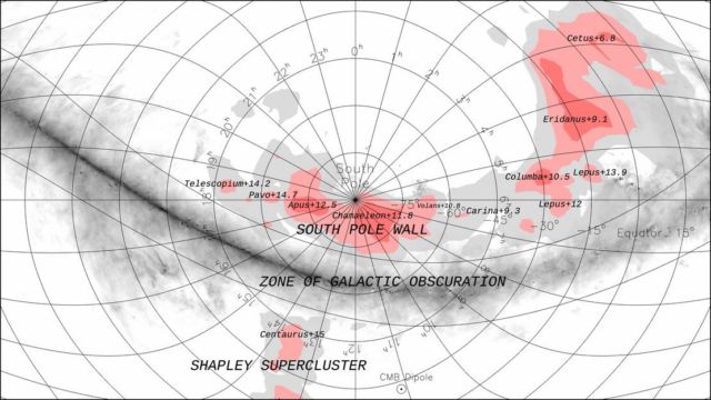 Astronomers discover South Pole Wall