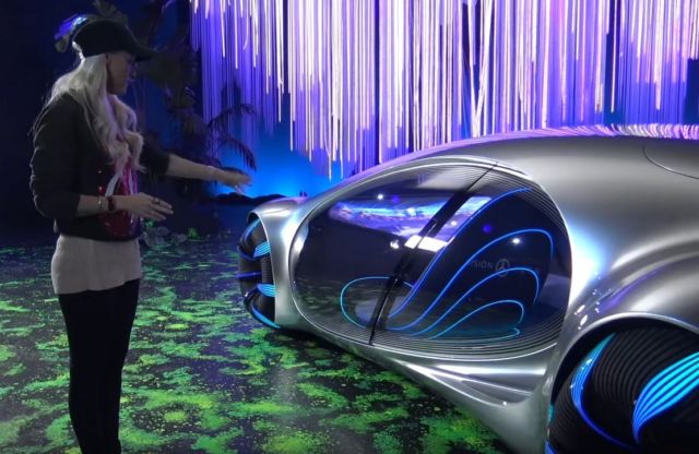 Futuristic Mercedes Drives Sideways