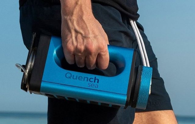 QuenchSea portable device that turns Seawater into Drinking Water
