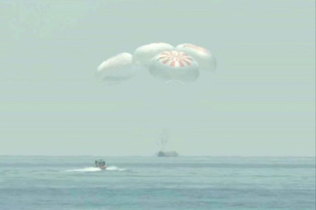 SpaceX Crew Dragon landed successfully 2