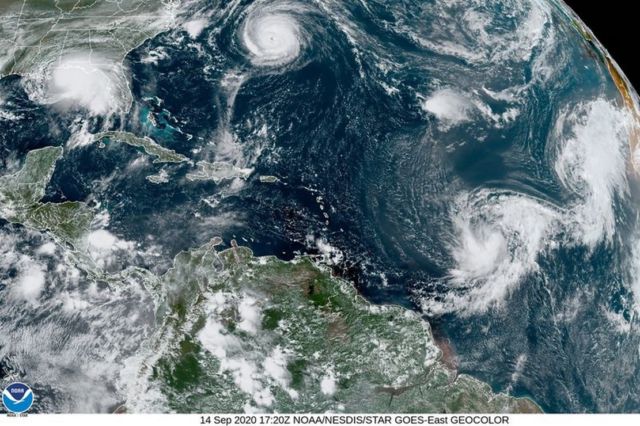 5 Cyclones across the Atlantic Ocean