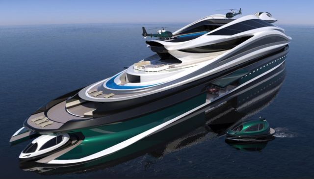 Avanguardia swan shaped mega yacht (13)