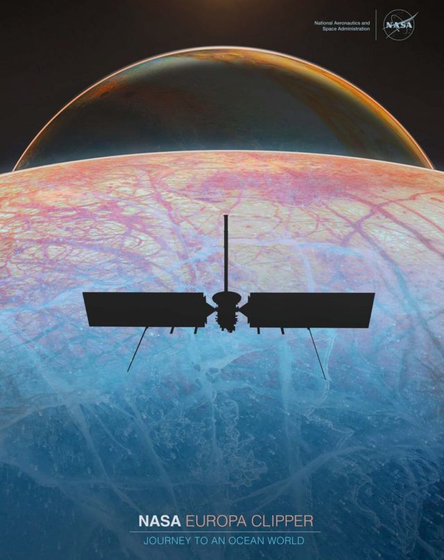 NASA's New Poster for the Europa Clipper Mission