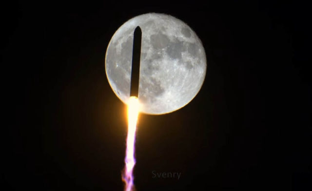 Amazing Rocket Lunar Transit photo