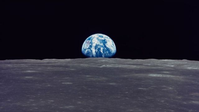 Moon and Earth