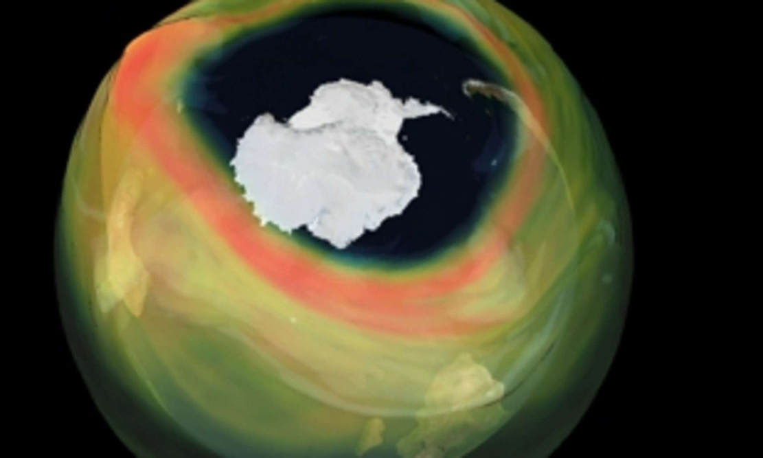Ozone Hole over Antarctic the is the largest in recent years